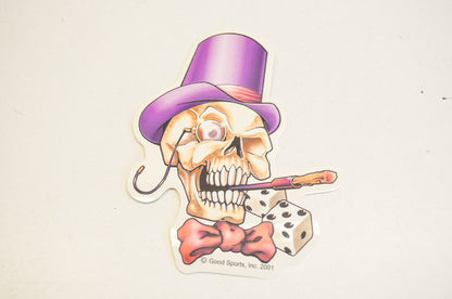 Hot Leathers D1193 Smoking Skull Decal NOS