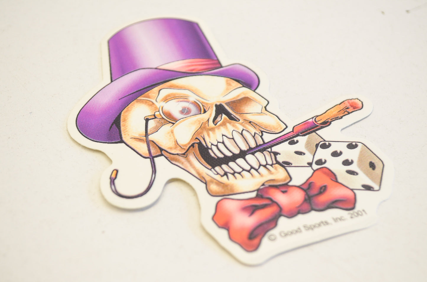Hot Leathers D1193 Smoking Skull Decal NOS
