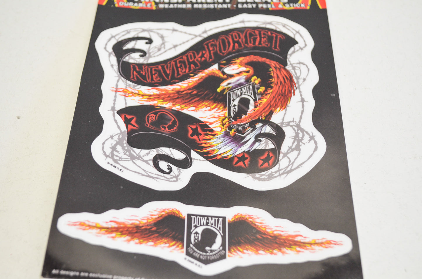 Hot Leathers D2333 POW MIA Decal NOS
