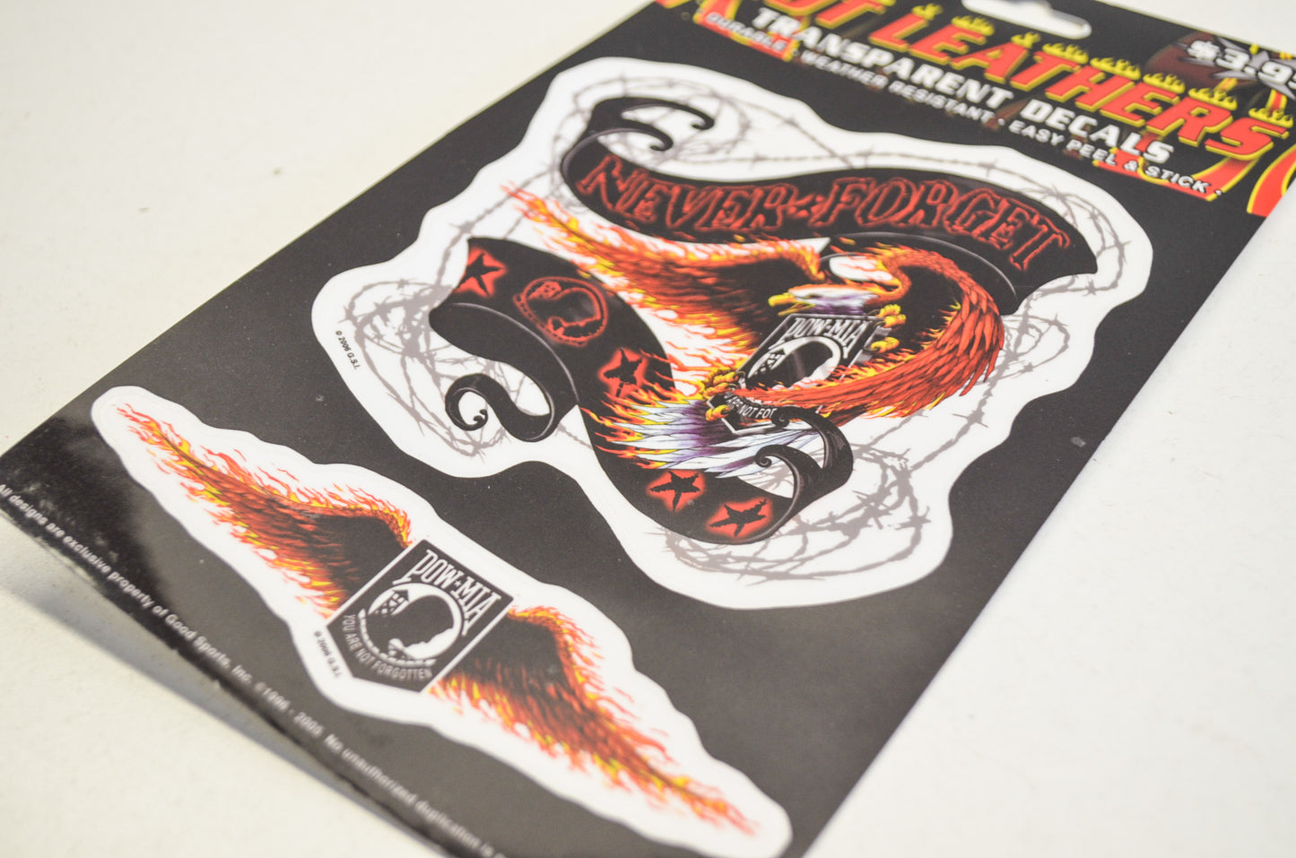 Hot Leathers D2333 POW MIA Decal NOS