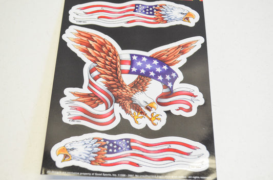 Hot Leathers D1273 American Flag Eagle Decal NOS