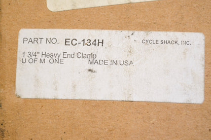 New Cycle Shack 1-3/4' End Clamp Kit NOS