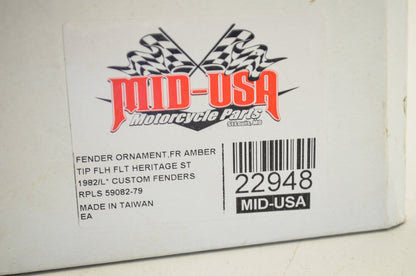New Mid USA Front Fender Lamp Amber NOS
