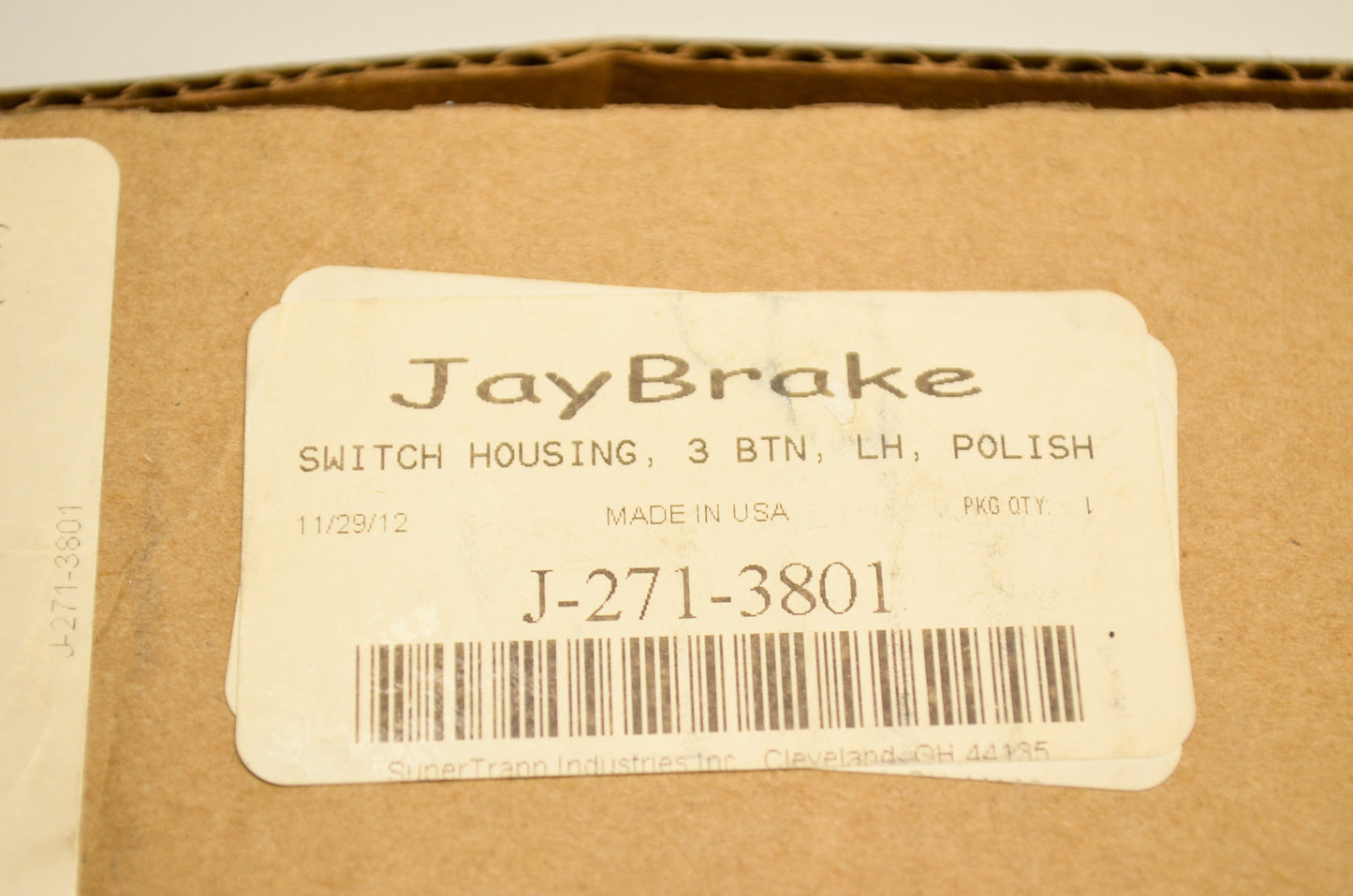 New Jaybrake Switch Housing Left Side NOS