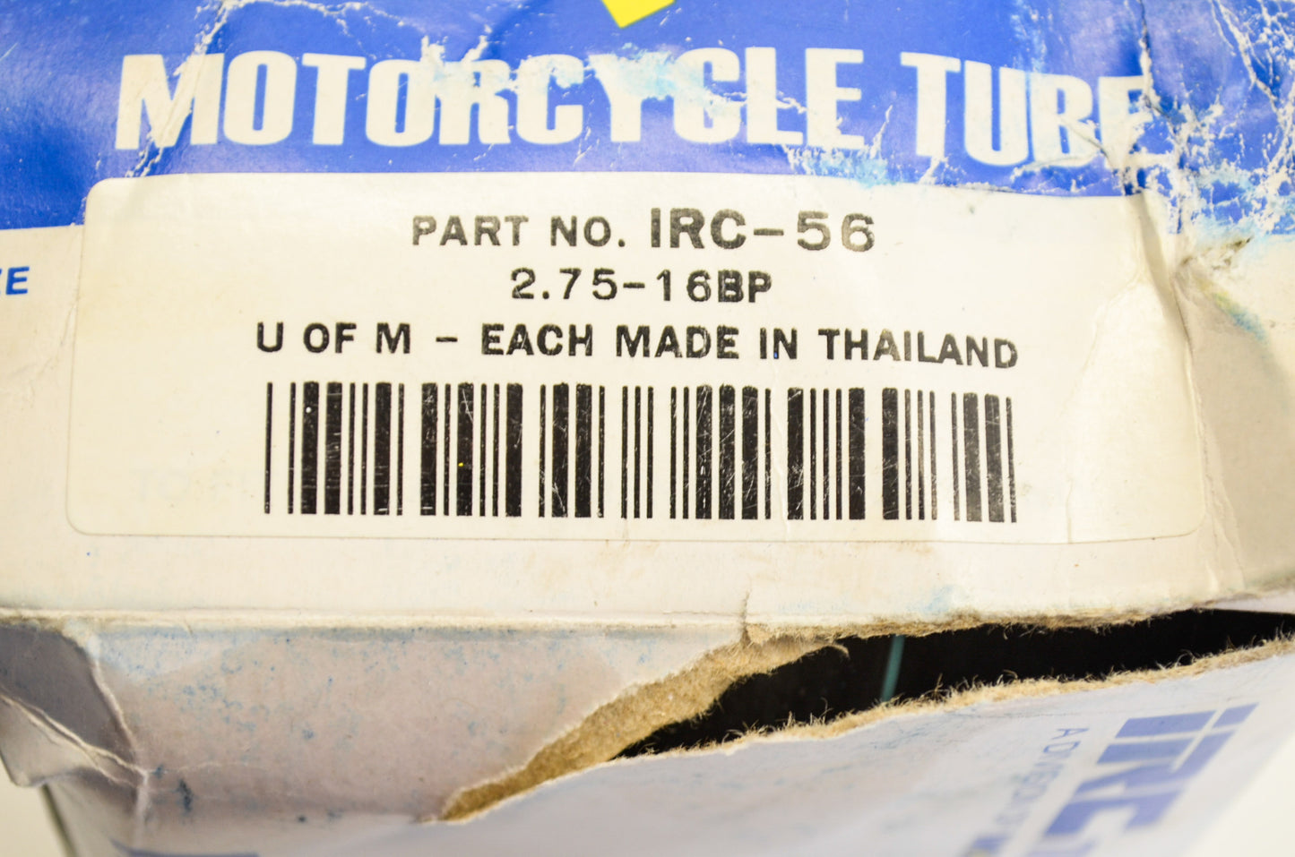 New IRC Motorcycle Tube 2.75-16 NOS