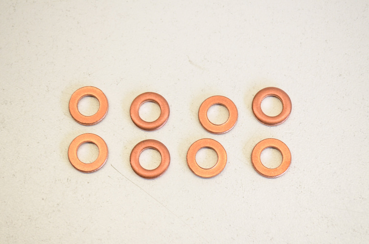 New Bolt Copper Drain Plug Washer M6x11 mm QTY 8 NOS