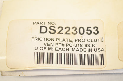 Rivera Primo DS223053, PC-018-98-K Pro Clutch Friction Plate NOS