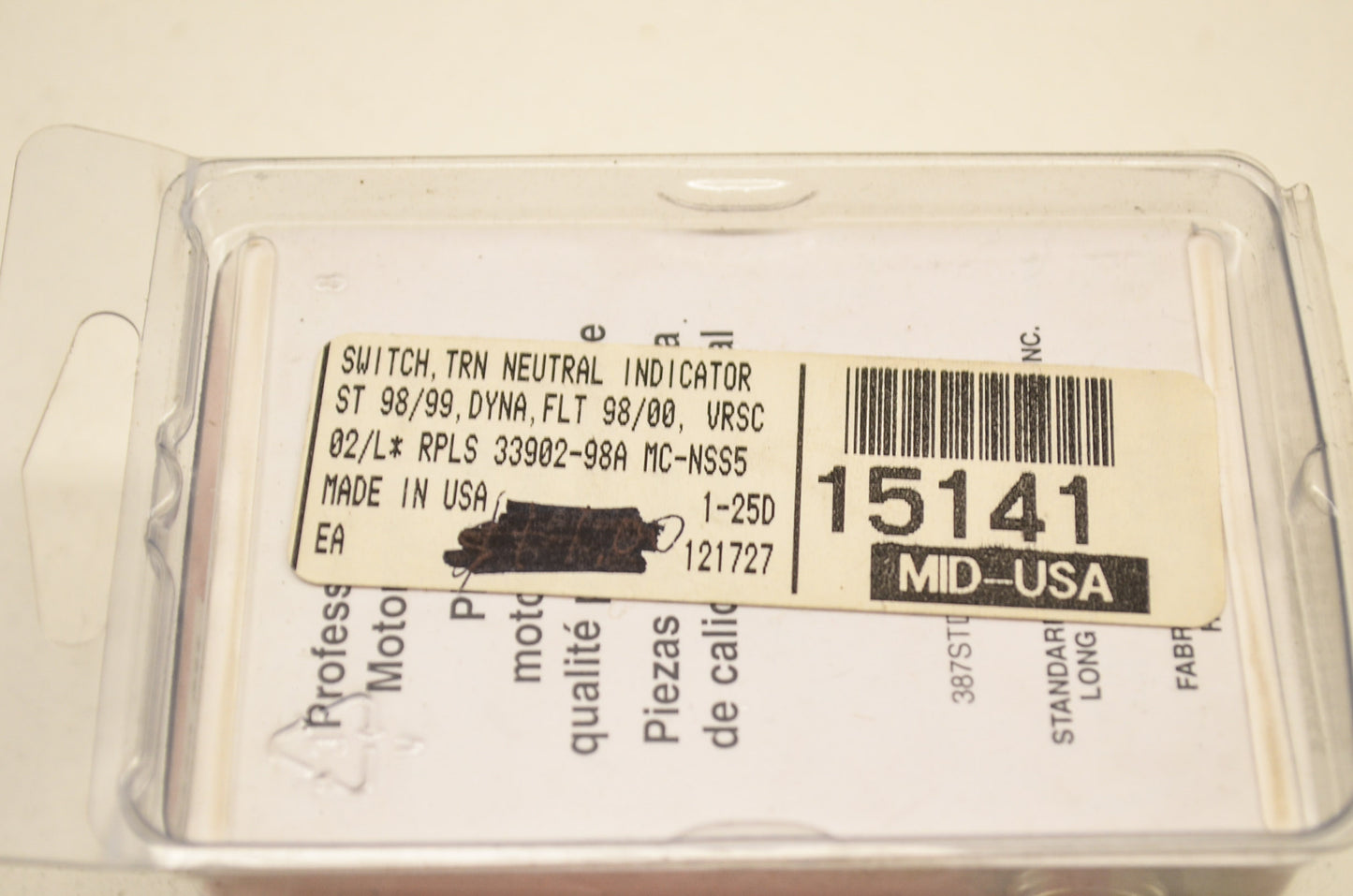 New Mid USA Neutral Safety Switch NOS