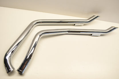 Goose Style Exhaust Drag Pipes Qty 2 NOS