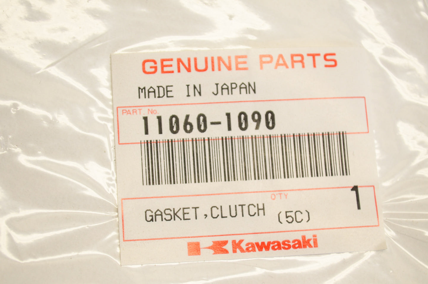 OEM Kawasaki 11060-1090 Clutch Cover Gasket NOS