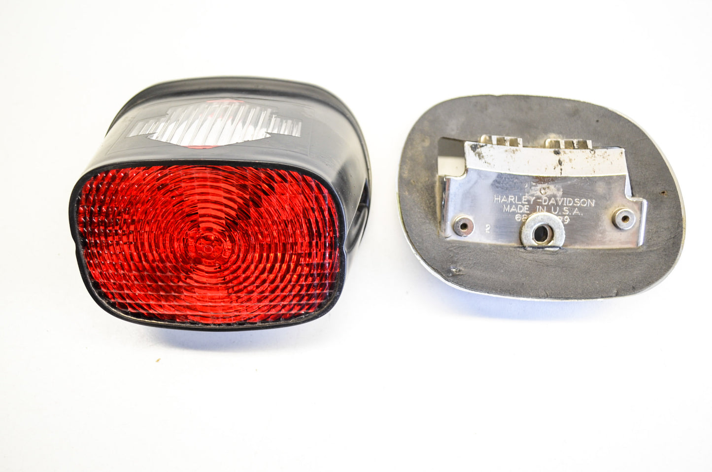 OEM Harley-Davidson 68066-99 Chrome Tail Lamp Base Assembly
