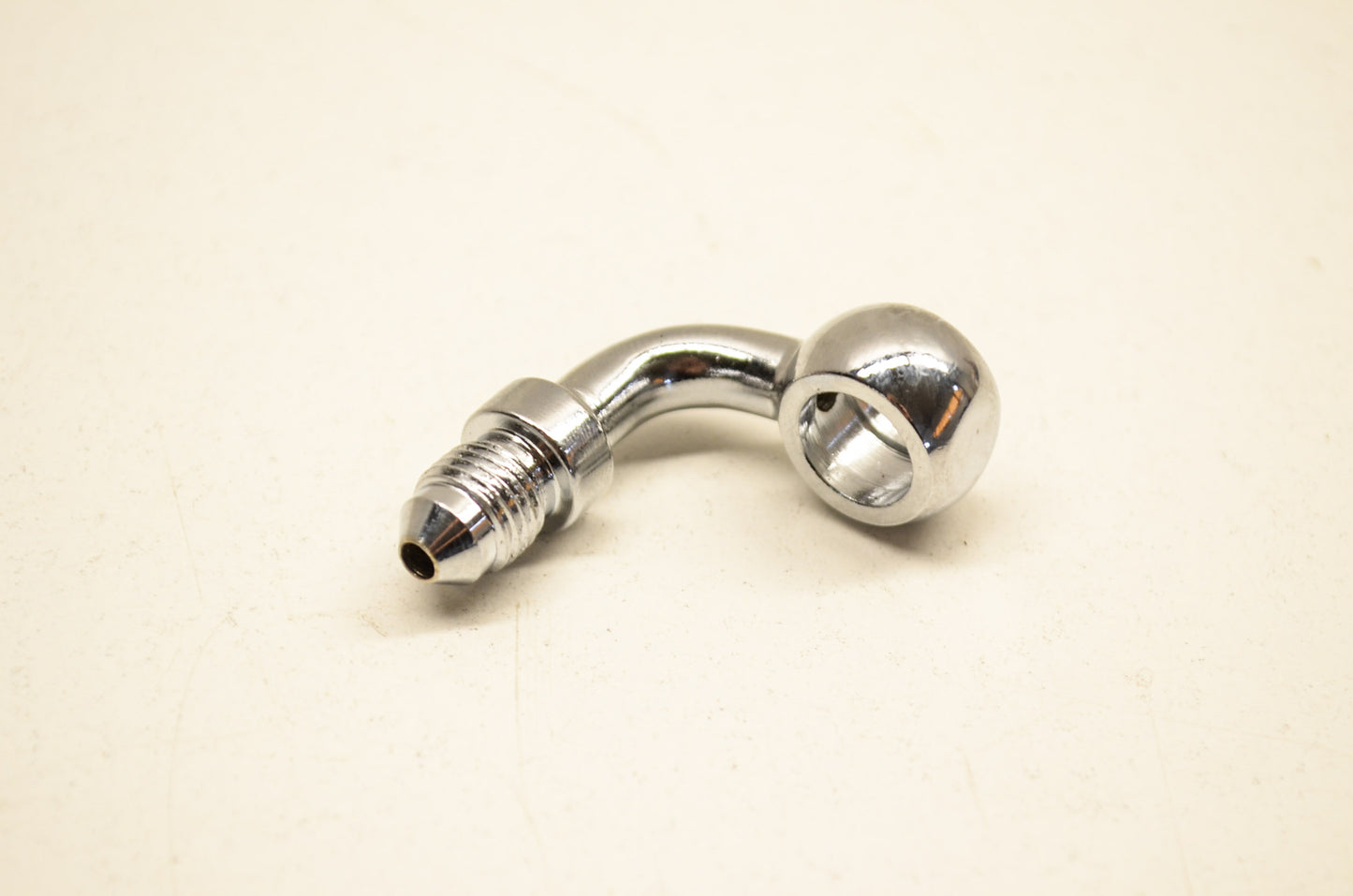 Mid USA 45737, PF10B90 Chrome Banjo Adapter Brake Fitting 90 Deg NOS