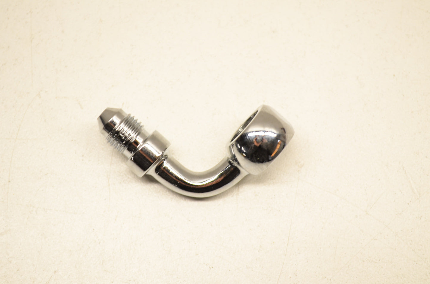 Mid USA 45737, PF10B90 Chrome Banjo Adapter Brake Fitting 90 Deg NOS