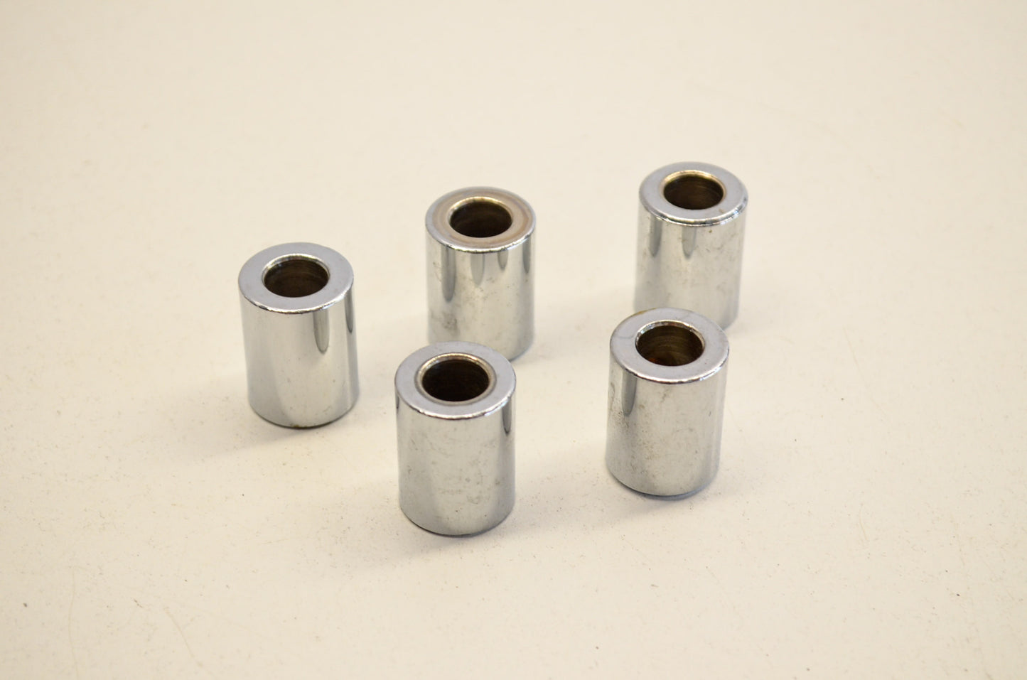 New Drag Specialties Chrome Plated Spacer 3/8 x 1 QTY 5 NOS