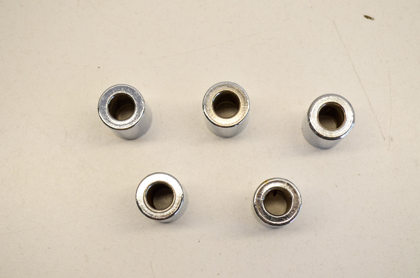 New Drag Specialties Chrome Plated Spacer 3/8 x 1 QTY 5 NOS
