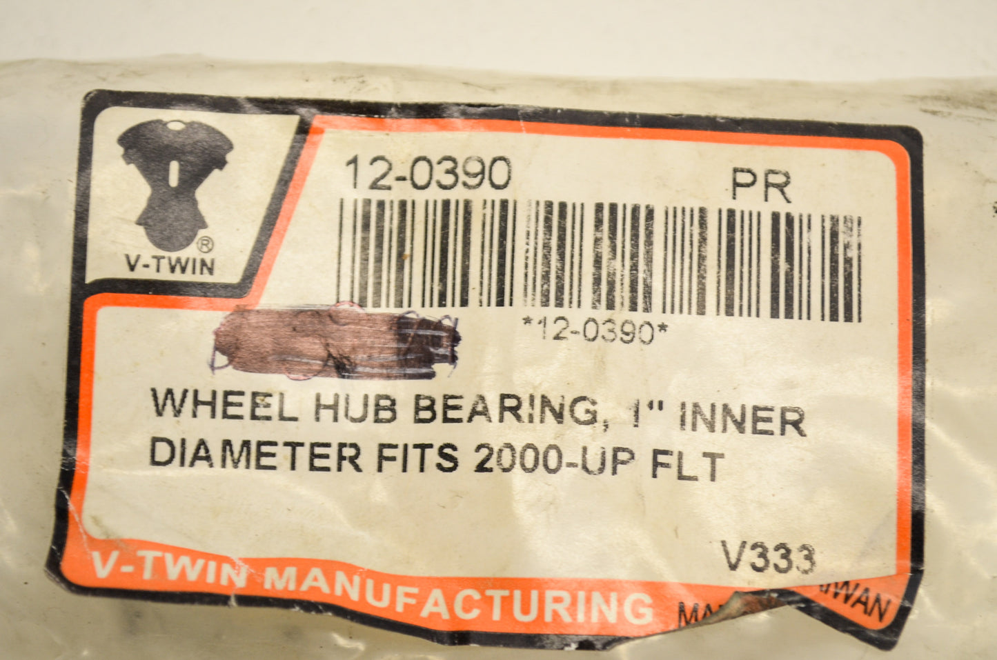 V-Twin 12-0390 Wheel Hub Bearing 1" Qty 2 NOS