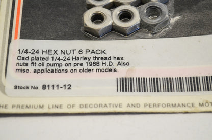 Hex Nut Kit 1/4-24 NOS