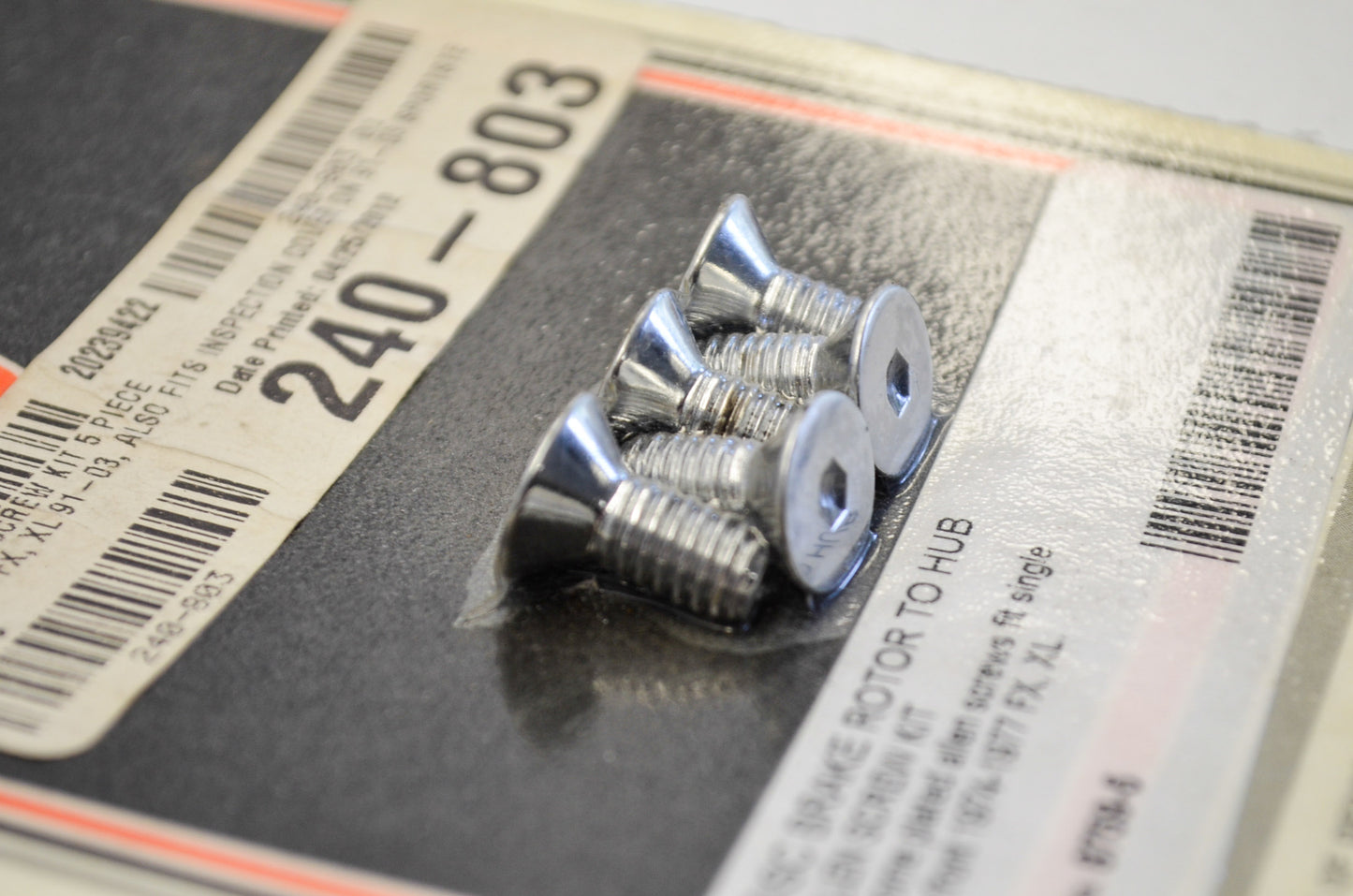 Front Brake Rotor Allen Screw Kit NOS