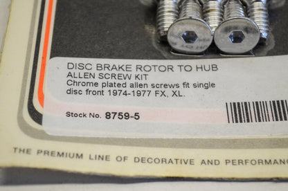 Front Brake Rotor Allen Screw Kit NOS