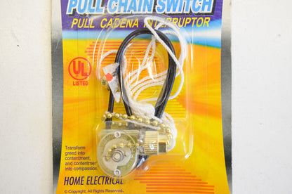 New Powtech Pull Chain Switch NOS