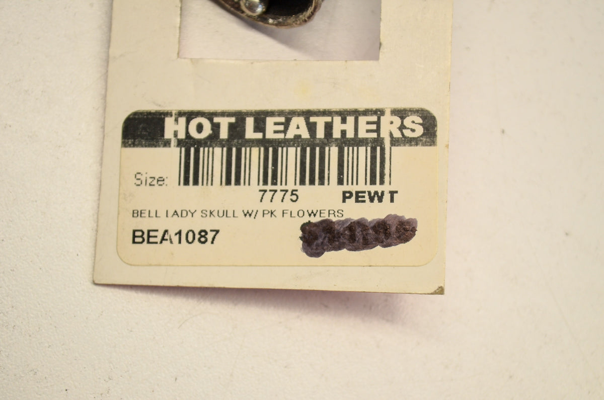 Hot Leathers BEA1087 Guardian Bell Keychain Lady Skull NOS