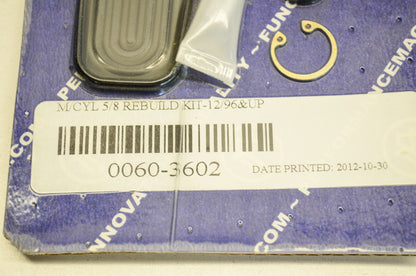 New Performance Machine Master Cylinder Rebuild Kit 5/8' NOS