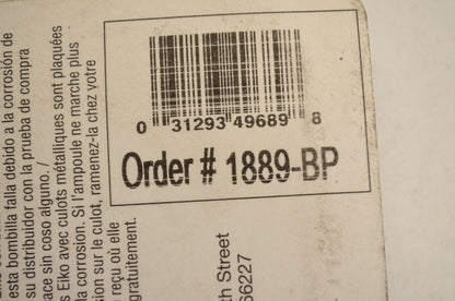 EiKO 1889-BP Parking Brake Indicator Light 14V .27A Qty 2 NOS