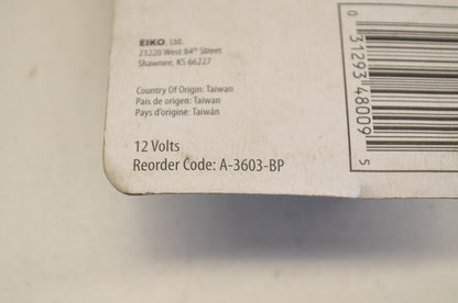 New Eiko Bulb 12V 25W QTY 2 NOS