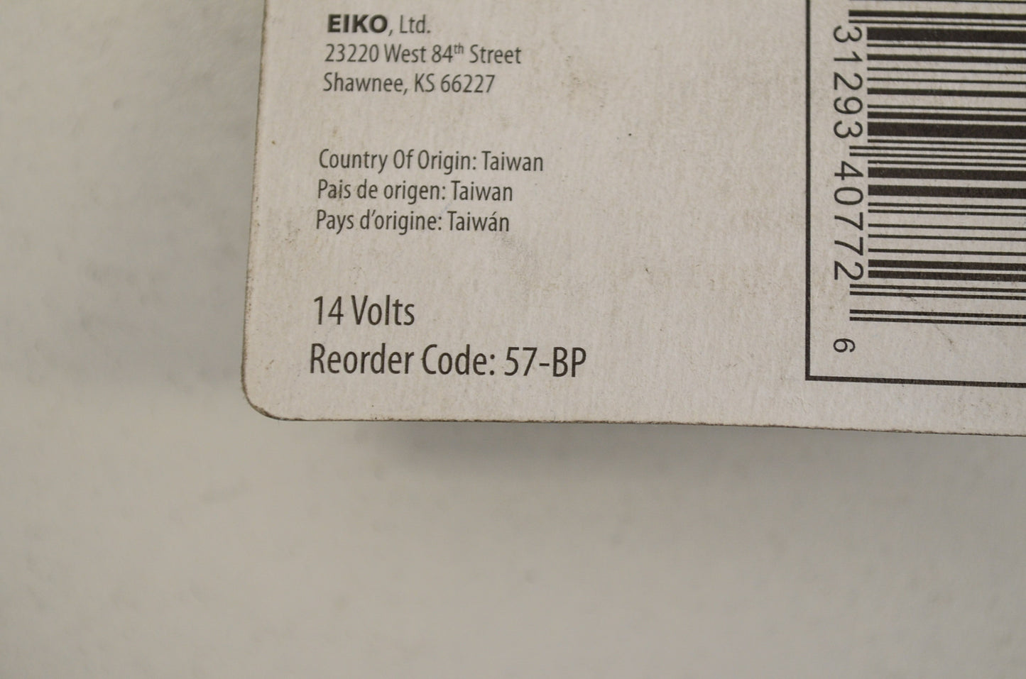 New Eiko Indicator Panel Accent Bulb 14V QTY 4 NOS