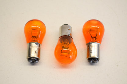 Candlepower 11826, 1157NA Taillight Turn Signal Bulb Amber 12V Qty 3 NOS