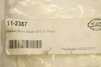 S&S 11-2387, 499136 Carburetor Bowl Gasket NOS