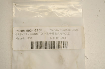 Aftermarket 0934-2168, 35B626 Carb Intake Manifold Gasket NOS
