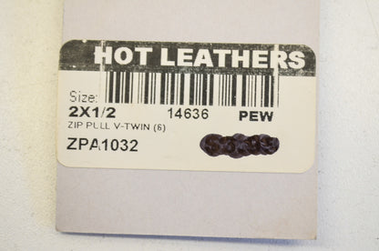 Hot Leathers ZPA1032 V-Twin Zipper Pull NOS