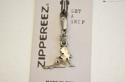 New Hot Leathers Mudflap Girl Zipper Pull NOS