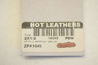 New Hot Leathers Mudflap Girl Zipper Pull NOS