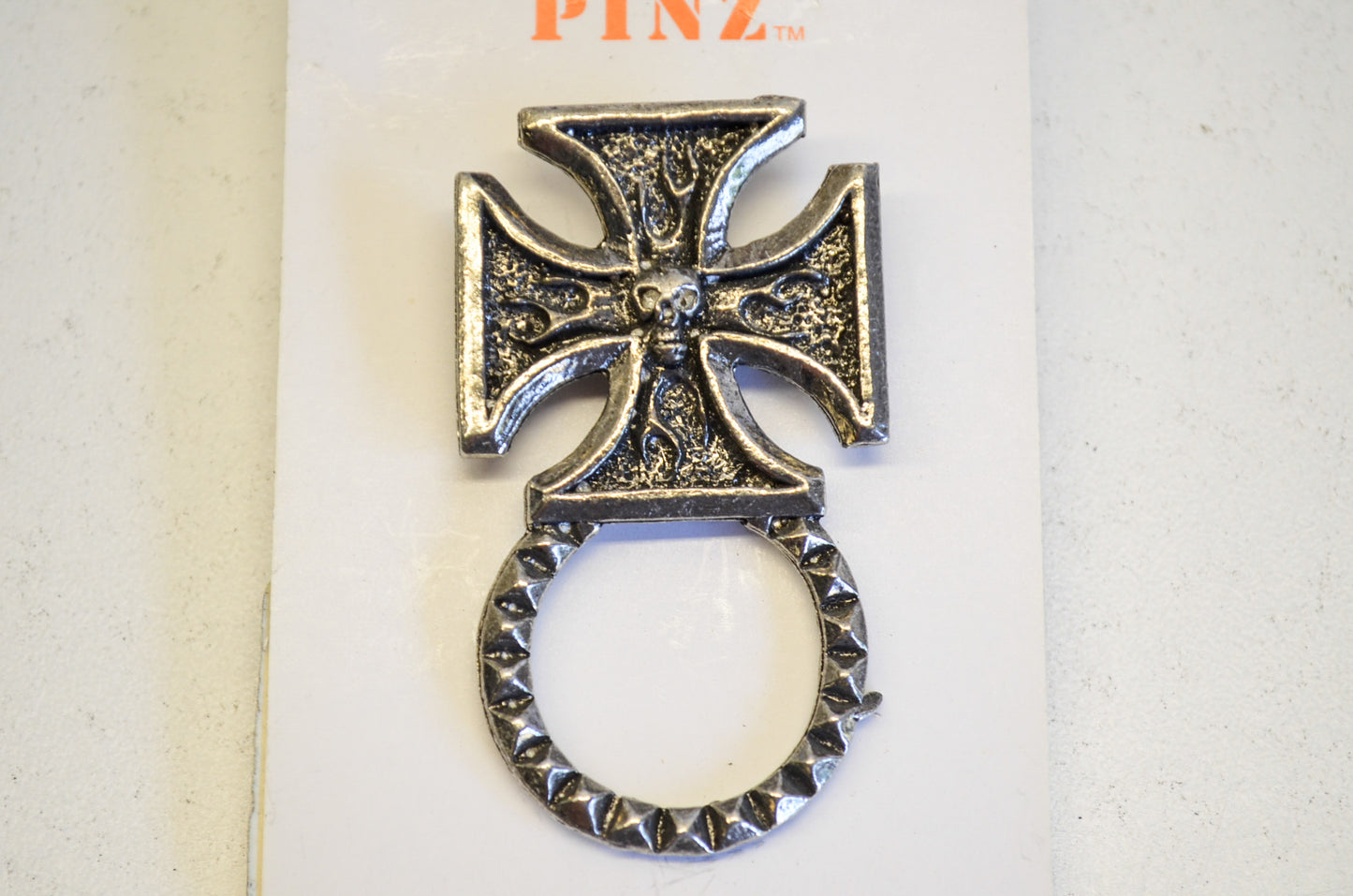 New Hot Leathers Iron Cross Sunglass Holder Pin NOS