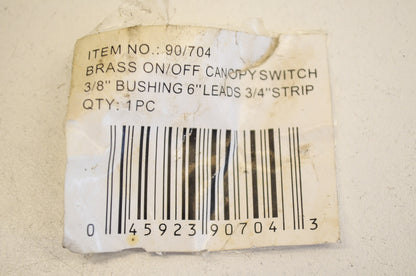 New Satco On/Off Canopy Switch Kit NOS