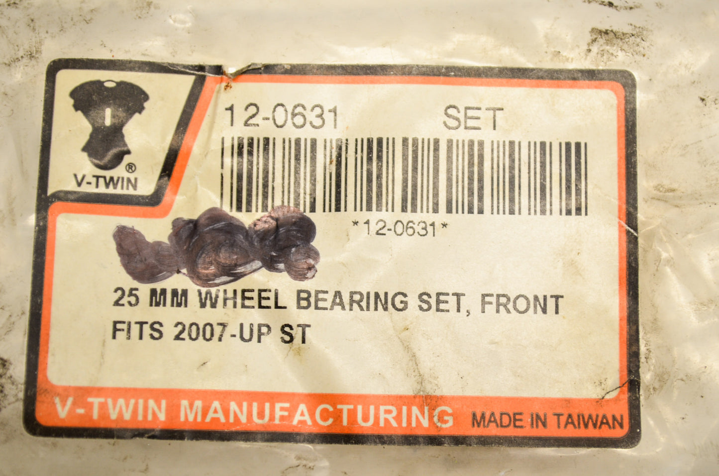 New V-Twin Front Wheel Hub Bearing Kit 25mm NOS