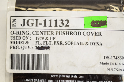 James Gaskets JGI-11132, DS-174830 Pushrod O-Ring Qty 10 NOS