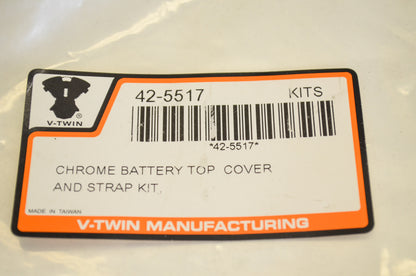 New V-Twin Battery Top Cover & Strap Kit NOS