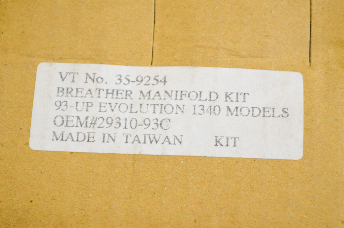 V-Twin 35-9254, 29310-93C Breather Manifold Kit NOS