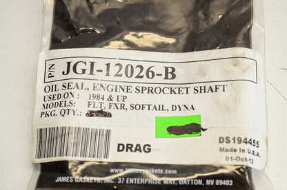 New James Gaskets Engine Sprocket Shaft Oil Seal NOS