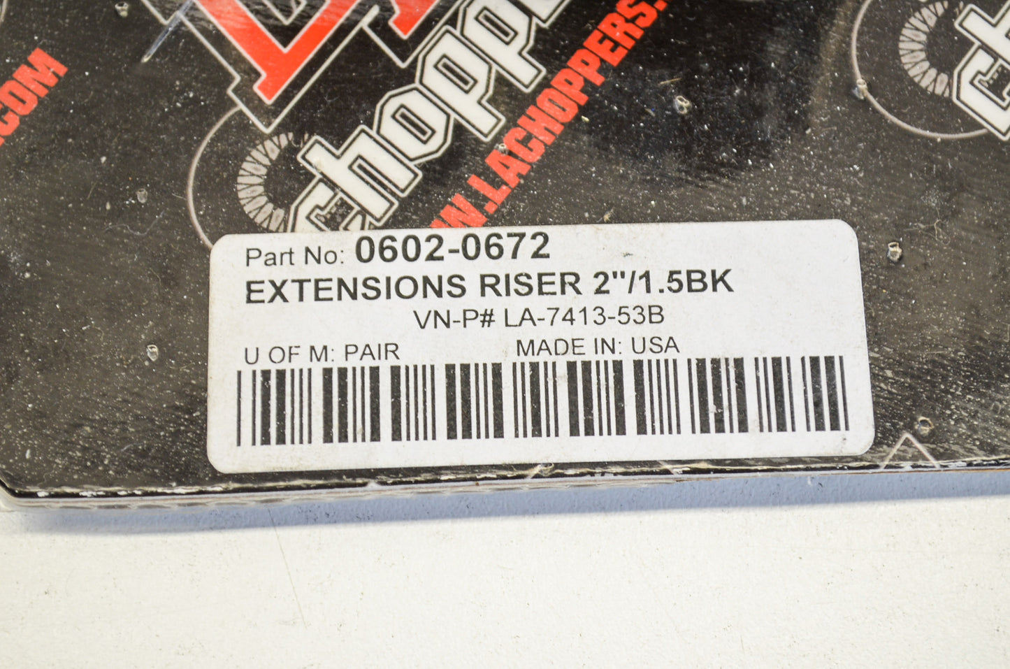 Riser Extension 2' Rise 1.5' Bar Qty 2 NOS