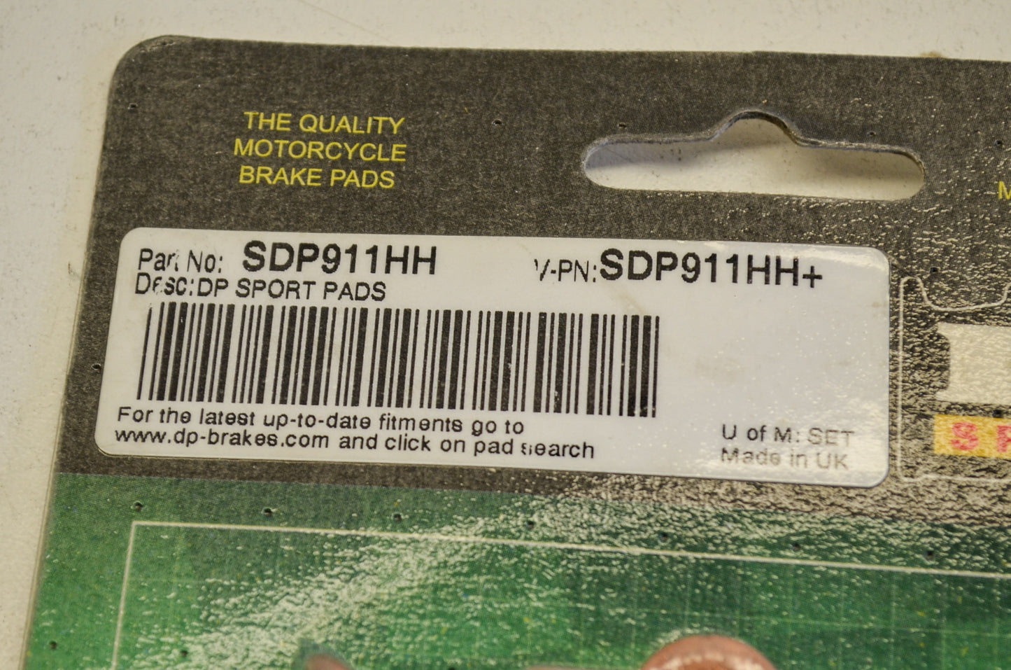 DP Brakes SDP911HH, SDP911HH+ Sport Brake Pads Qty 2 NOS