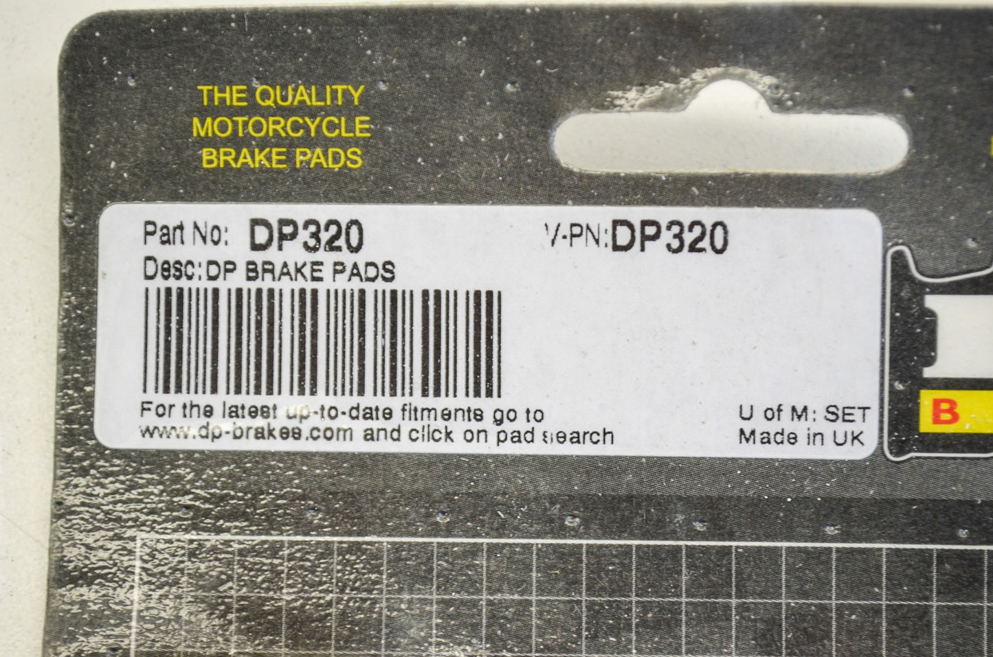 DP Brakes DP320 Brake Pad QTY 2 NOS