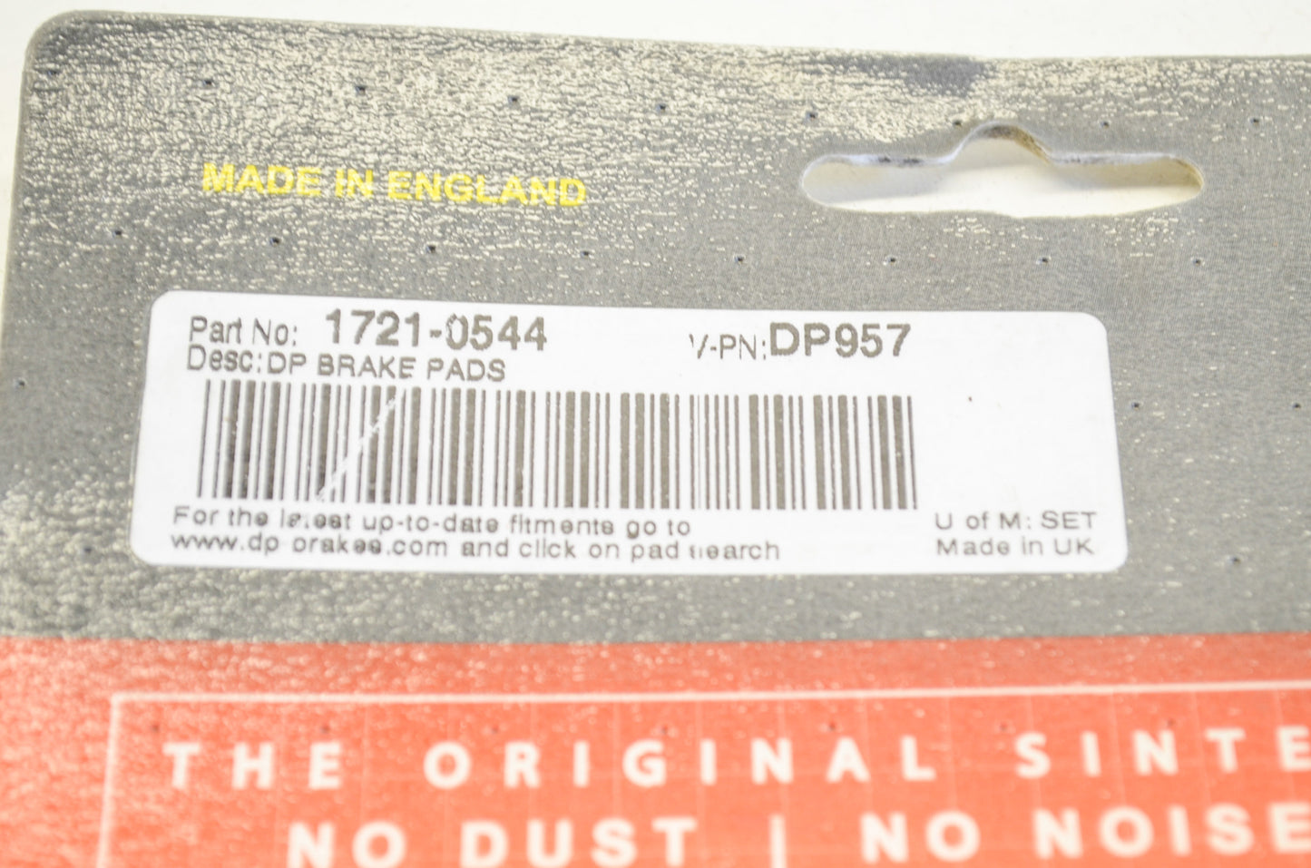DP Brakes DP957, 1721-0544 Brake Pads Qty 2 NOS