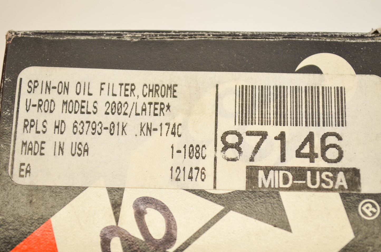 New K&N Oil Filter NOS