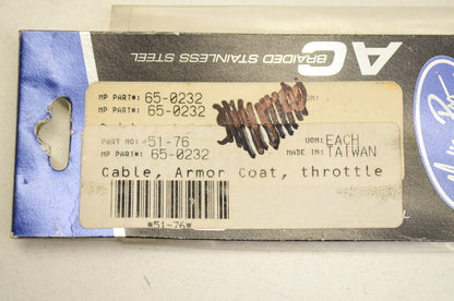New Motion Pro Armor Coat Throttle Cable NOS