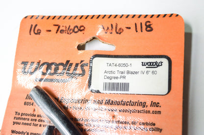 New Woody's Trail Blazer IV Carbide Runner Arctic Cat 6' 60 Deg Qty 2 NOS