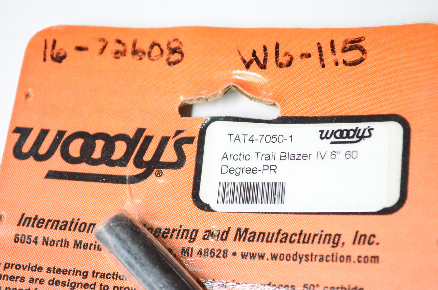 New Woody's Trail Blazer IV Carbide Runner Arctic Cat 6' 60 Deg Qty 2 NOS
